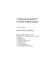 Folk song Snapshots. No.1 Gilderoy for cello and piano