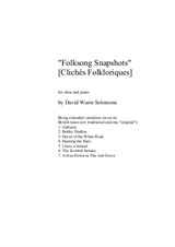 Folk song Snapshots. No.1 Gilderoy for oboe and piano