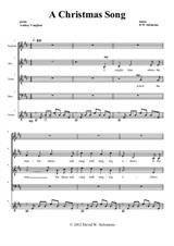Christmas Song - for SATB choir and classical guitar