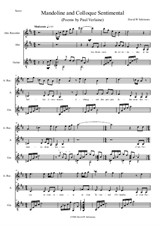 Mandoline and Colloque Sentimental for alto voice, alto recorder and guitar