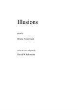 Illusions for alto voice and classical guitar