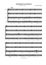 Apolytikion - homophonic version - for mixed choir
