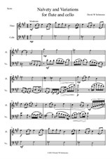 Naivety and Variations for flute and cello