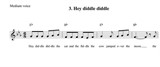 Hey diddle diddle (voice and guitar chords)