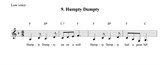 Humpty Dumpty (voice and guitar chords)