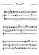 Japanese Song - Trio for 3 standard flutes