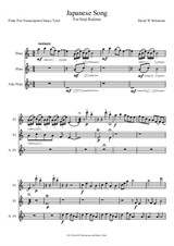 Japanese Song - Trio for 2 standard flutes and 1 alto flute