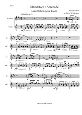 Ständchen (Serenade) Clarinet and Guitar