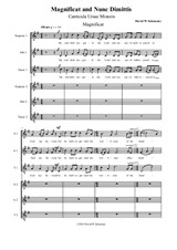 Magnificat and Nunc Dimittis for six part mixed choir
