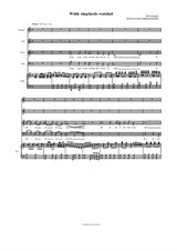 While Shepherds watched - in various melodies - version in C major SATB