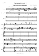 European Trio No.2 for clarinet, violin and piano