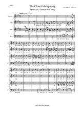 The Cloned sheep song for mixed choir (SATB)