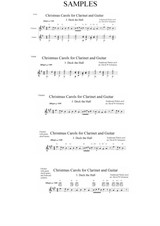 Christmas Carols for clarinet and guitar No.3 Deck the Hall
