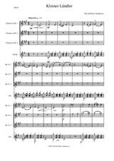 Ländler (Laendler) for three clarinets and guitar