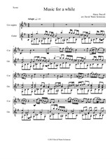 Music for a while - arranged for cor anglais and guitar