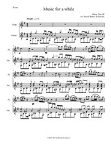 Music for a while - arranged for flute and guitar