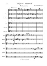 Songs of a little Bear for flute sextet or flute choir