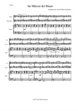 Im Märzen der Bauer for flute, alto flute and piano