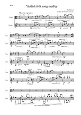 Yiddish Folk Song Medley for viola and guitar