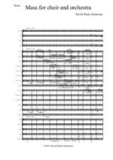 Mass for choir and orchestra (Score and parts)