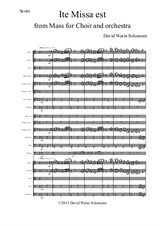 Ite Missa Est for orchestra (Score only)