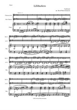 Lilliburlero for clarinet, alto clarinet and piano