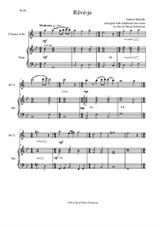 Reve-je for clarinet (Higher version) and harp
