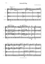 Antonelli Rag for flute quartet (2 flutes, 1 alto flute, 1 bass flute)