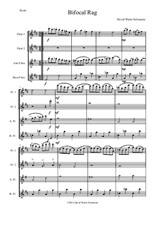 Bifocal Rag for flute quartet (2 flutes, 1 alto flute, 1 bass flute)