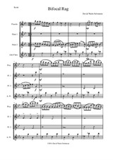 Bifocal Rag for high flute quartet (1 piccolo, 2 flutes, 1 alto flute)