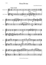 Rosa Divina for clarinet and alto clarinet