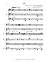 Ilze for alto voice, soprano or tenor recorder and guitar (or harp)