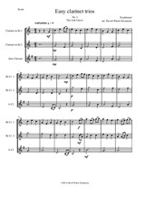 The Ash Grove (Llwyn Onn) for clarinet trio (2 B flats and 1 Alto)