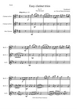 The Mermaid for clarinet trio (2 B flats and 1 Alto)