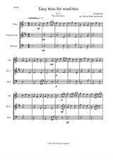 The Ash Grove (Llwyn Onn) for wind trio (oboe, clarinet, bassoon)