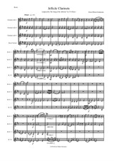 Jellicle Clarinets for clarinet quartet (3 B flats and 1 Bass)