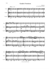 Gaudete Variations for violin trio