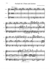 Freilach (Fraylach) for 2 flutes and clarinet