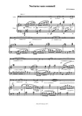 Nocturne sans sommeil (Sleepless nocturne) for cello and piano
