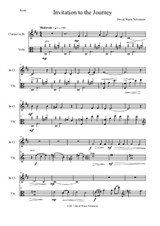 Invitation au Voyage (Invitation to the journey) for clarinet and viola