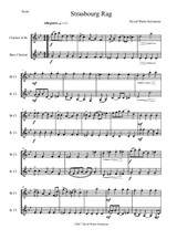 Strasbourg Rag for clarinet and bass clarinet