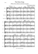 The Glory Song for Flute quartet (2 C flutes, alto flute, bass flute)