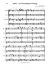7 Songs of Glory for Flute quartet (2 C flutes, alto flute, bass flute)