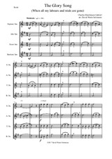 The Glory Song for saxophone quartet