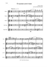 O Sacrum Convivium for flute quintet