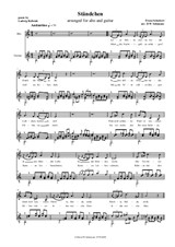 4 Schubert songs arranged for alto (or baritone) and guitar