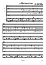 Christmas Song for choir (SATB) and piano