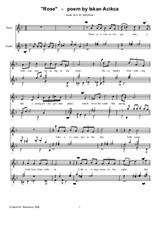 Rose (tenor or soprano with guitar)