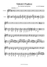 Taliesin's Prophecy – voice (or clarinet) and guitar