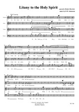 Litany to the Holy Spirit for choir (SATB)